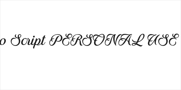 Ranchino Script PERSONAL USE Regular Logo