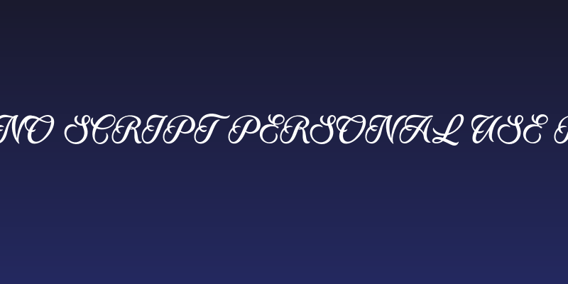 Ranchino Script PERSONAL USE Regular Social Header