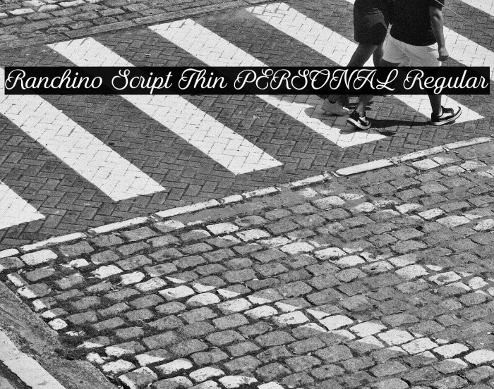 Ranchino Script Thin PERSONAL Regular Example 2