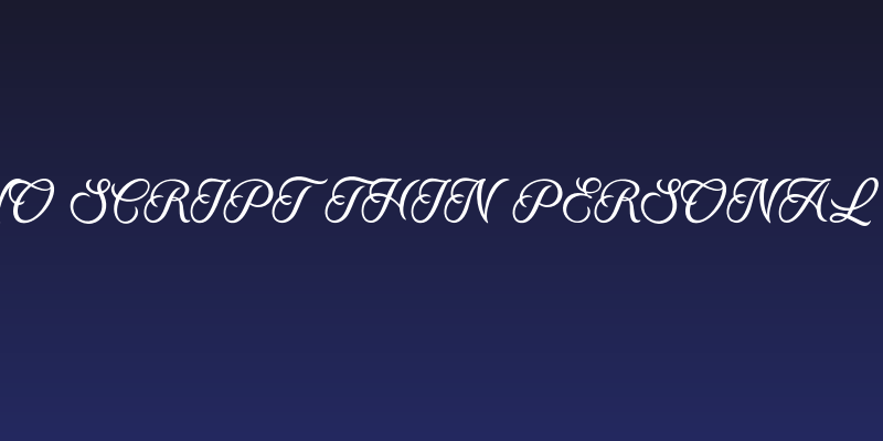 Ranchino Script Thin PERSONAL Regular Social Header