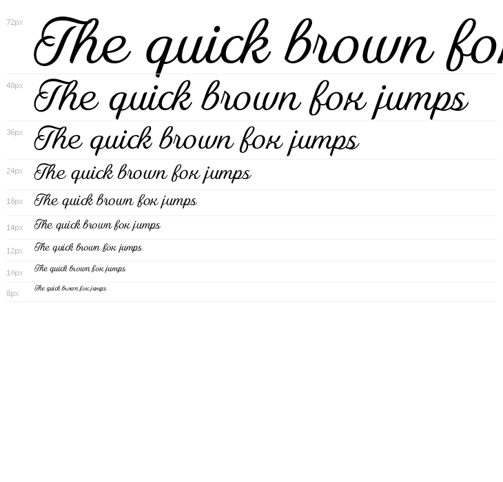 Ranchino Script Thin PERSONAL Regular Waterfall