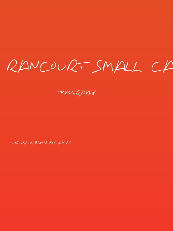 Rancourt Small Caps Poster