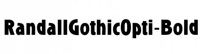 RandallGothicOpti-Bold  font caratteri gratis