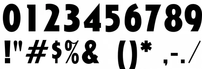 RandallGothicOpti-Bold Font OTHER CHARS