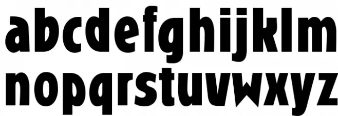 RandallGothicOpti-Bold Font LOWERCASE