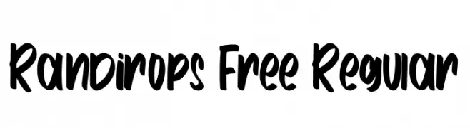 Randirops Free Regular  baixar fontes gratis