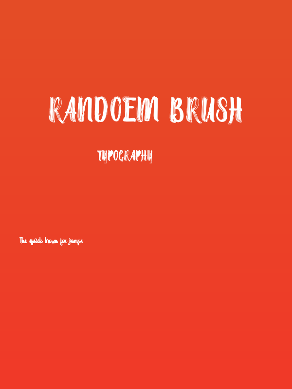 Randoem Brush Poster