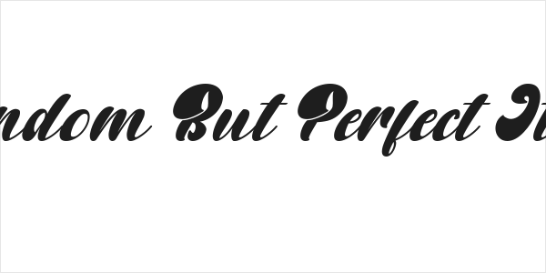 Random But Perfect Italic Logo