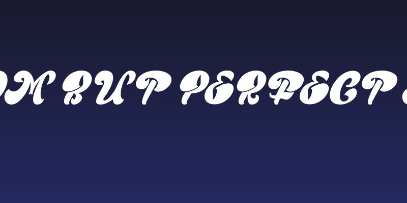Random But Perfect Italic Social Header