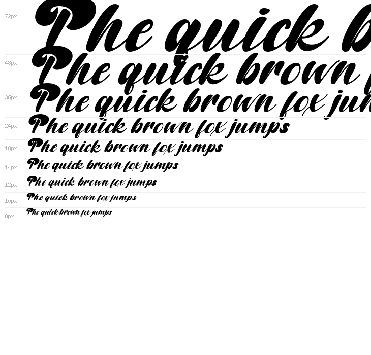 Random But Perfect Italic Waterfall