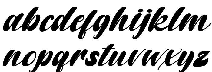 Random But Perfect Italic Font LOWERCASE