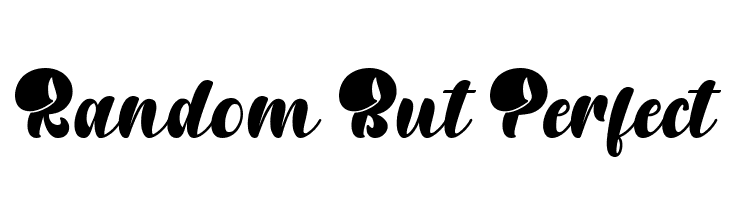 Random But Perfect  Frei Schriftart Herunterladen