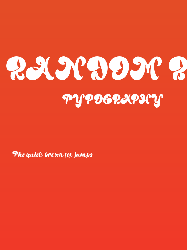 Random But Perfect Poster