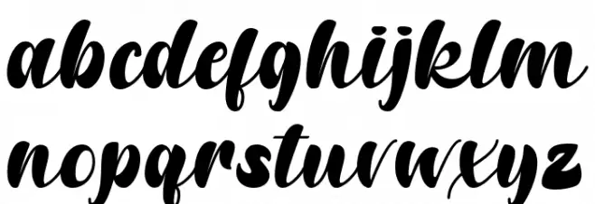 Random But Perfect Schriftart Kleinbuchstaben