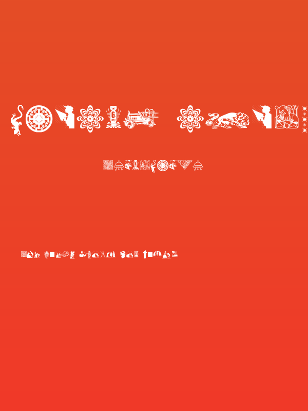 Random Dingbats Poster