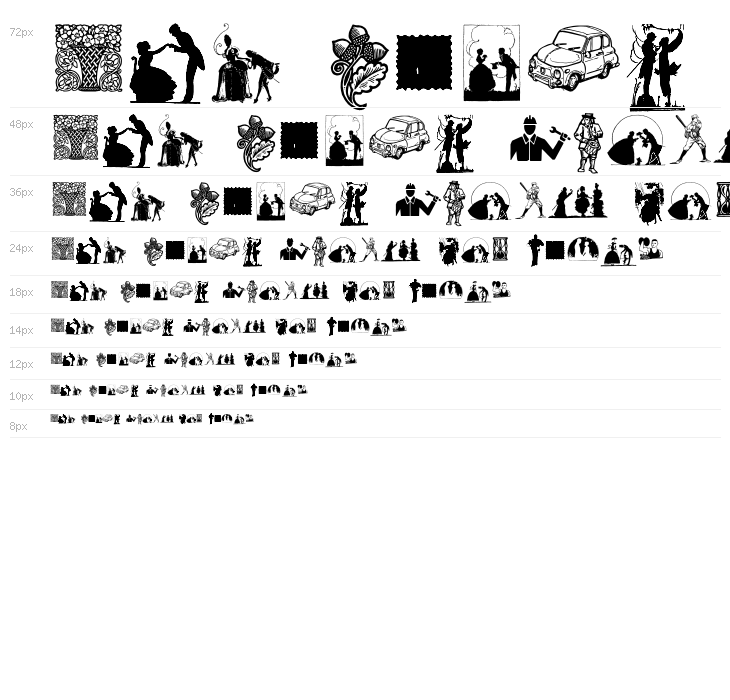 Random Dingbats Waterfall