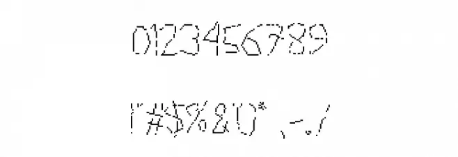 Random Regular Font OTHER CHARS