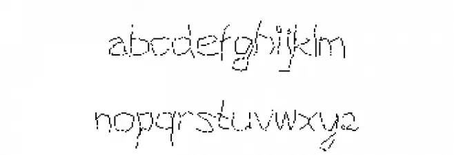 Random Regular 字体 小写