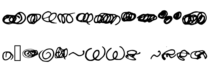 Random Swirls Font OTHER CHARS