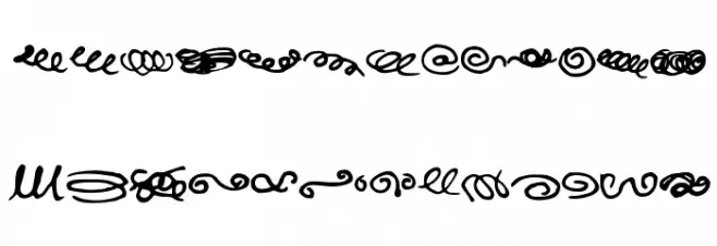 Random Swirls 字体 大写