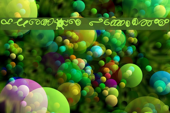 Random Swirls Font examples