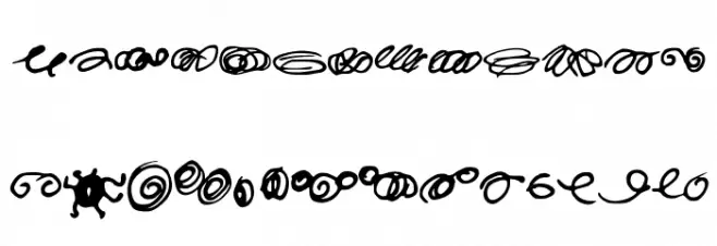Random Swirls फ़ॉन्ट लोअरकेस