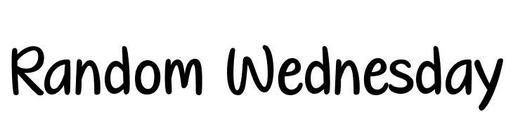 Random Wednesday  font caratteri gratis