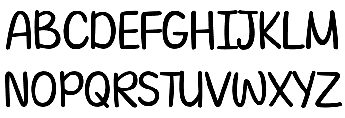 Random Wednesday Font UPPERCASE