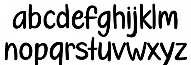 Random Wednesday フォント 小文字