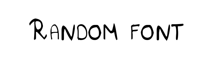 Random font  Frei Schriftart Herunterladen