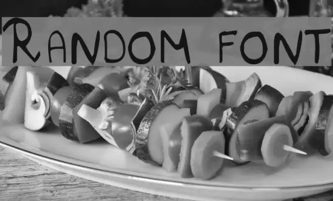 Random font Font examples