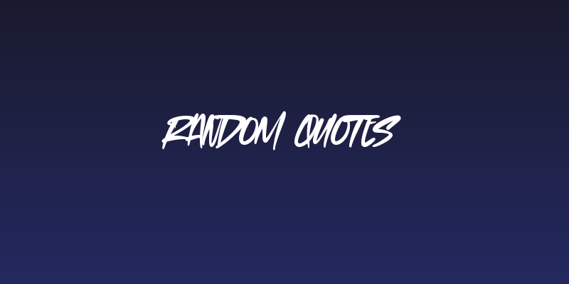 Random quotes Social Header