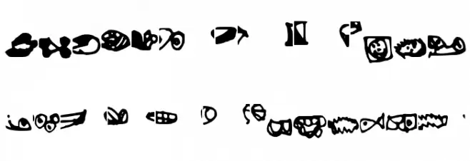 Random 字体 大写