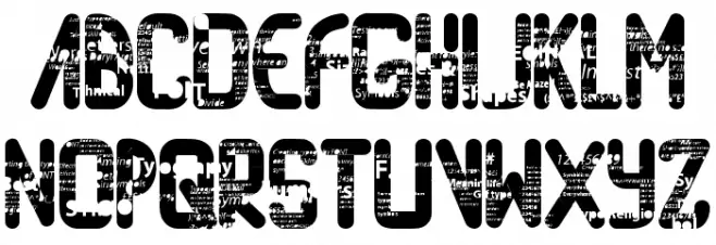 RandomAccessMemory Schriftart Groß
