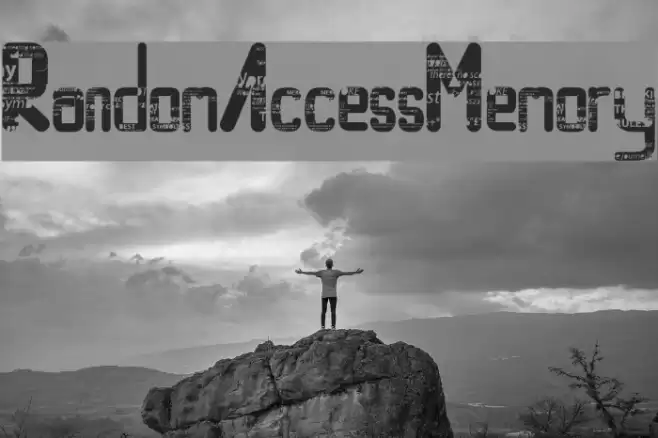 RandomAccessMemory Font examples