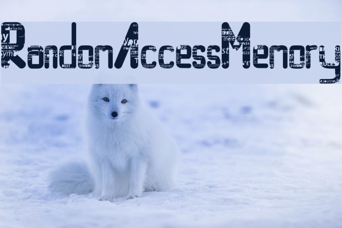 RandomAccessMemory Font examples