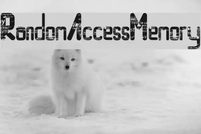 RandomAccessMemory Font examples