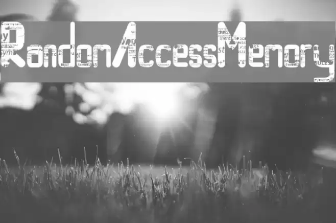 RandomAccessMemory Font examples