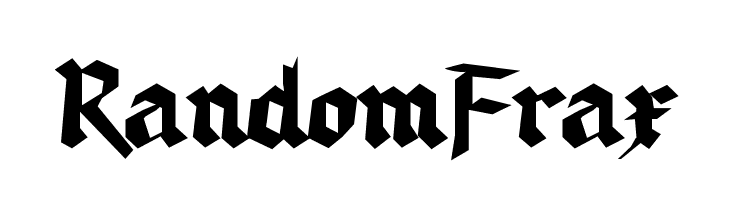 RandomFrax Font