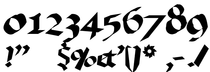 RandomFrax Font OTHER CHARS