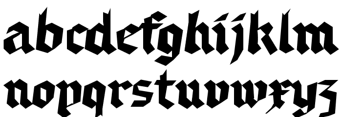 RandomFrax Font LOWERCASE