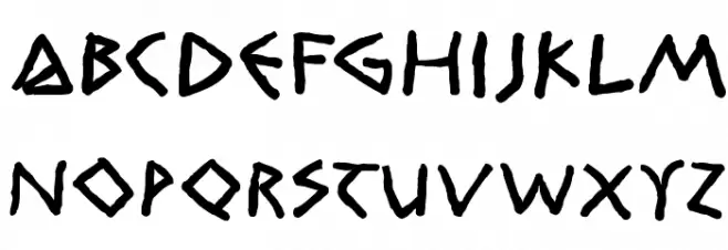 RandomUnciale-Bold Schriftart Groß