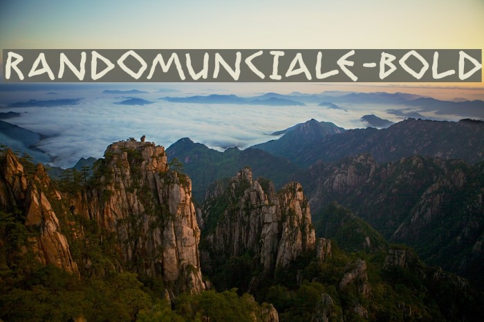 RandomUnciale-Bold Font examples