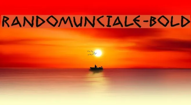 RandomUnciale-Bold Example 3