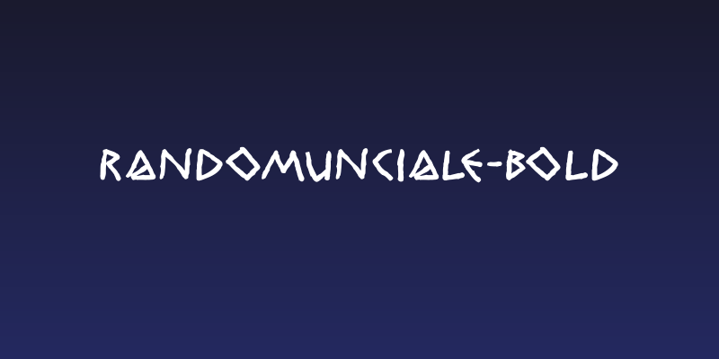 RandomUnciale-Bold Social Header