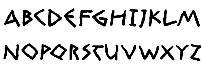 RandomUnciale-Bold Font LOWERCASE