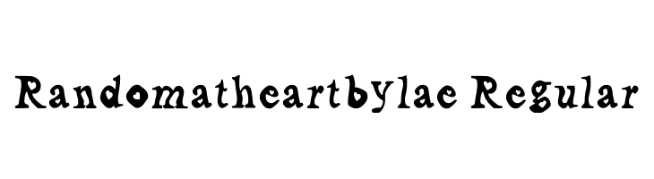 Random_at_heart__by_lae Regular  Frei Schriftart Herunterladen