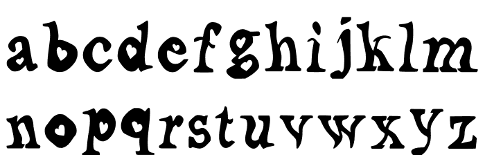 Random_at_heart__by_lae Regular Font LOWERCASE