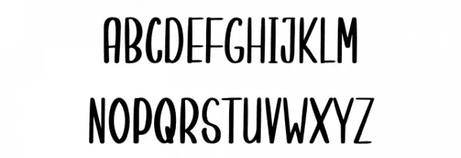 Randomly Cute 字体 大写
