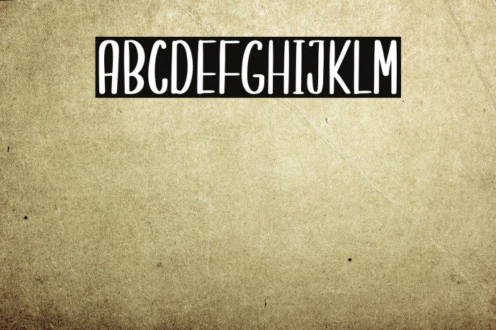 Randomly Cute Font examples